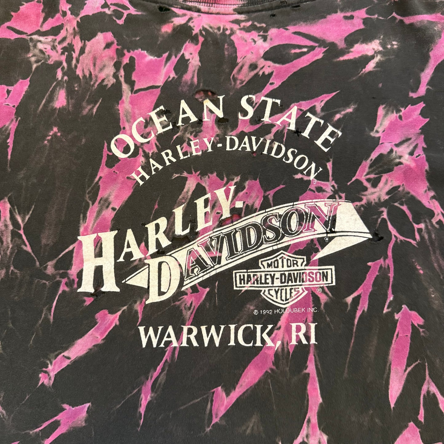 VINTAGE 90s HARLEY DAVIDSON TIE DYE TEE